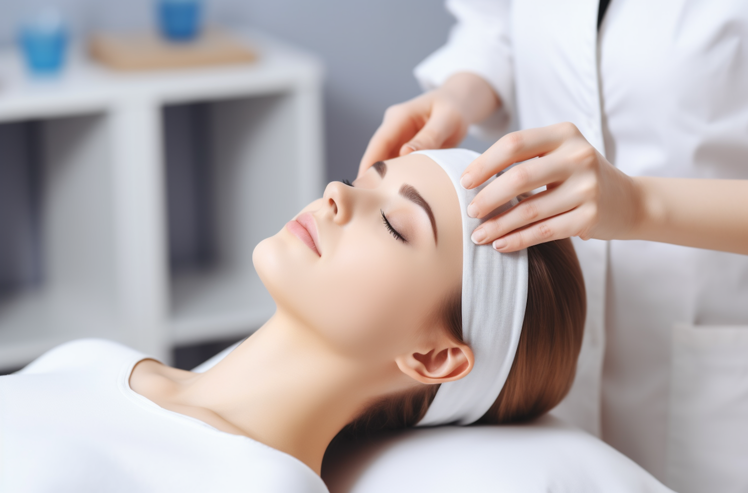 Khách hàng thư giãn trong không gian spa yên tĩnh